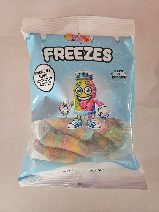 FREEZES Crunchy Sour Multicolor Bottle 60g