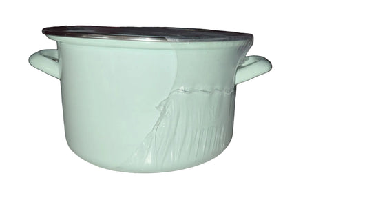 Emailtopf Mint mit Glasdeckel 20 cm – Für alle Herdarten geeignet