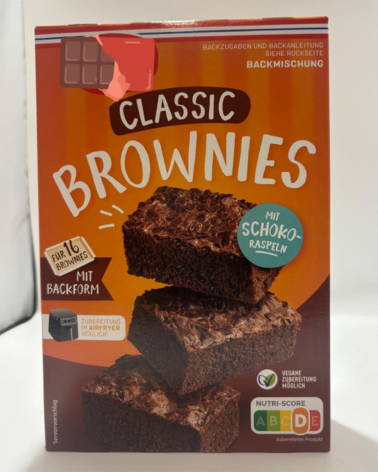 Classic Brownies Backmischung mit Backform 462g Set