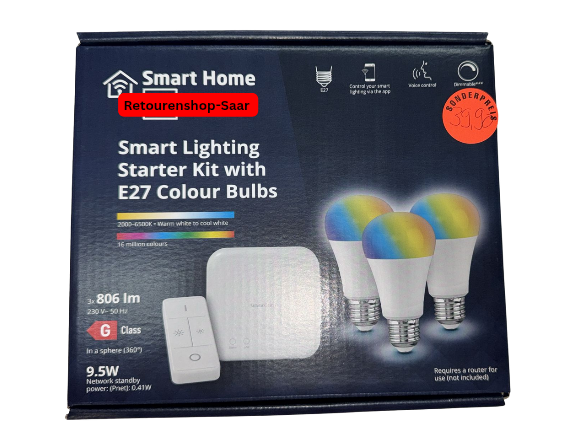 Smart Lighting Starter Kit E27 – Zigbee 3.0, Farb- & Weißlicht