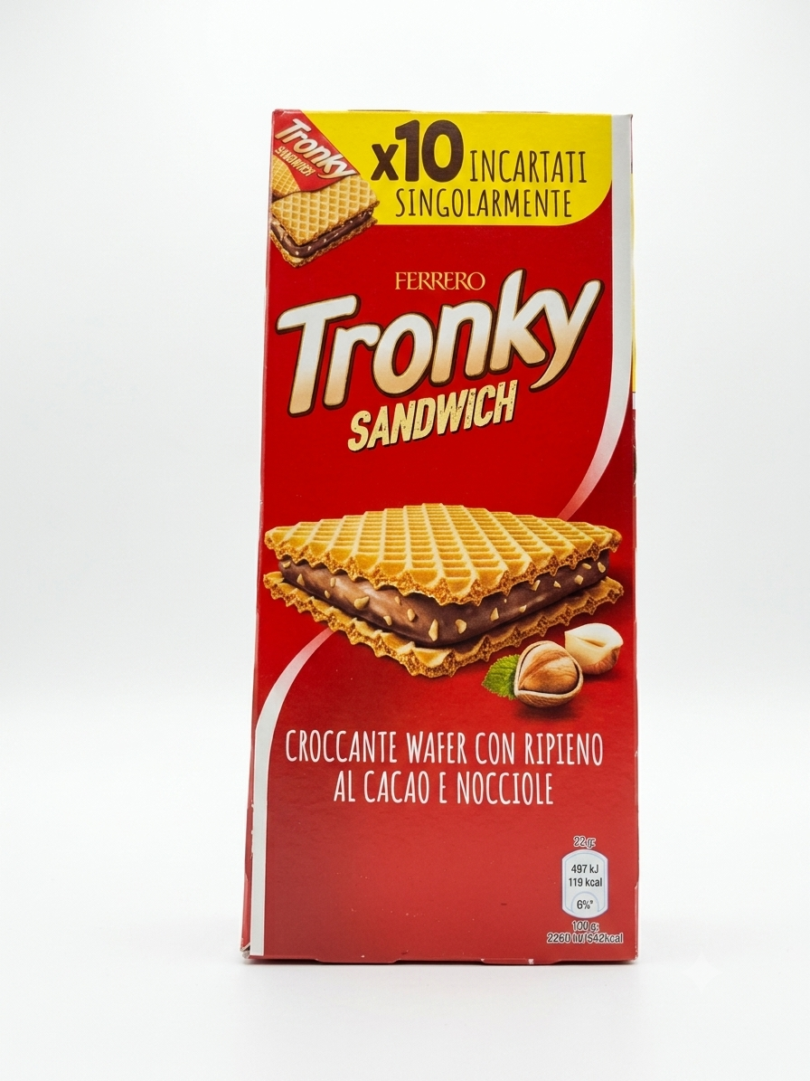 Tronky Sandwich Waffeln Cacao Nocciole 220g