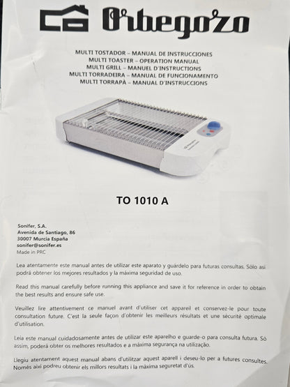 Horizontal Toaster – 600 W, Multipan