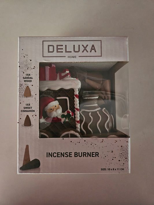 Deluxa Weihnachts Räuchermann Zug mit 30 Räucherkegeln 11cm