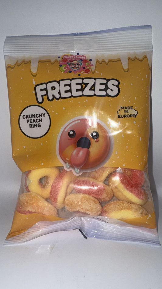 Freezes Crunchy Peach Ring 40g – Gefriergetrocknete Fruchtringe