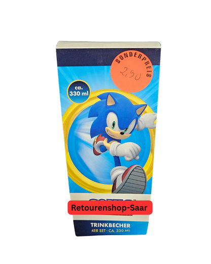 Trinkbecher 4er-Set 330 ml – Kinderbecher aus Polypropylen, spülmaschinengeeignet