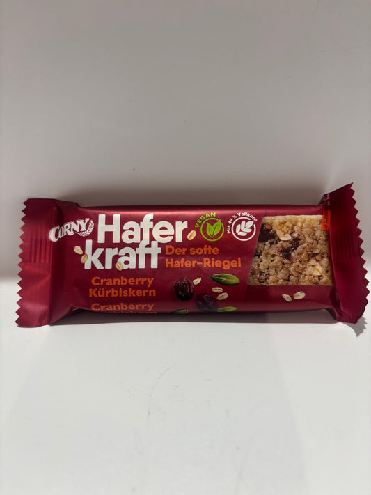 Corny Haferkraft Cranberry Kuerbiskern Riegel 50g