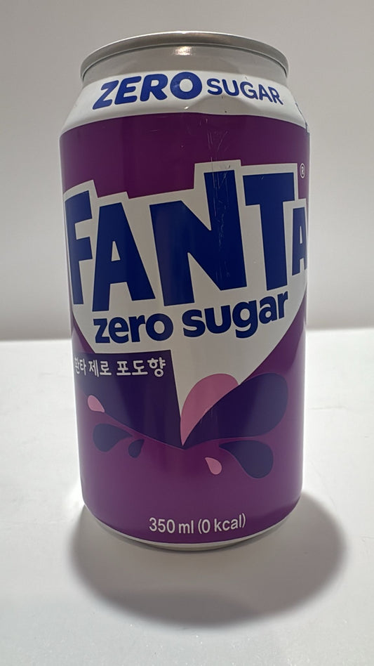 Fanta Zero Sugar Grape Korea 350ml inkl Pfand