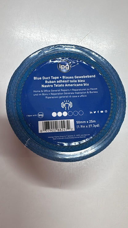 IPG Blue Duct Tape – Blaues Gewebeband 50 mm x 25 m für Reparaturen