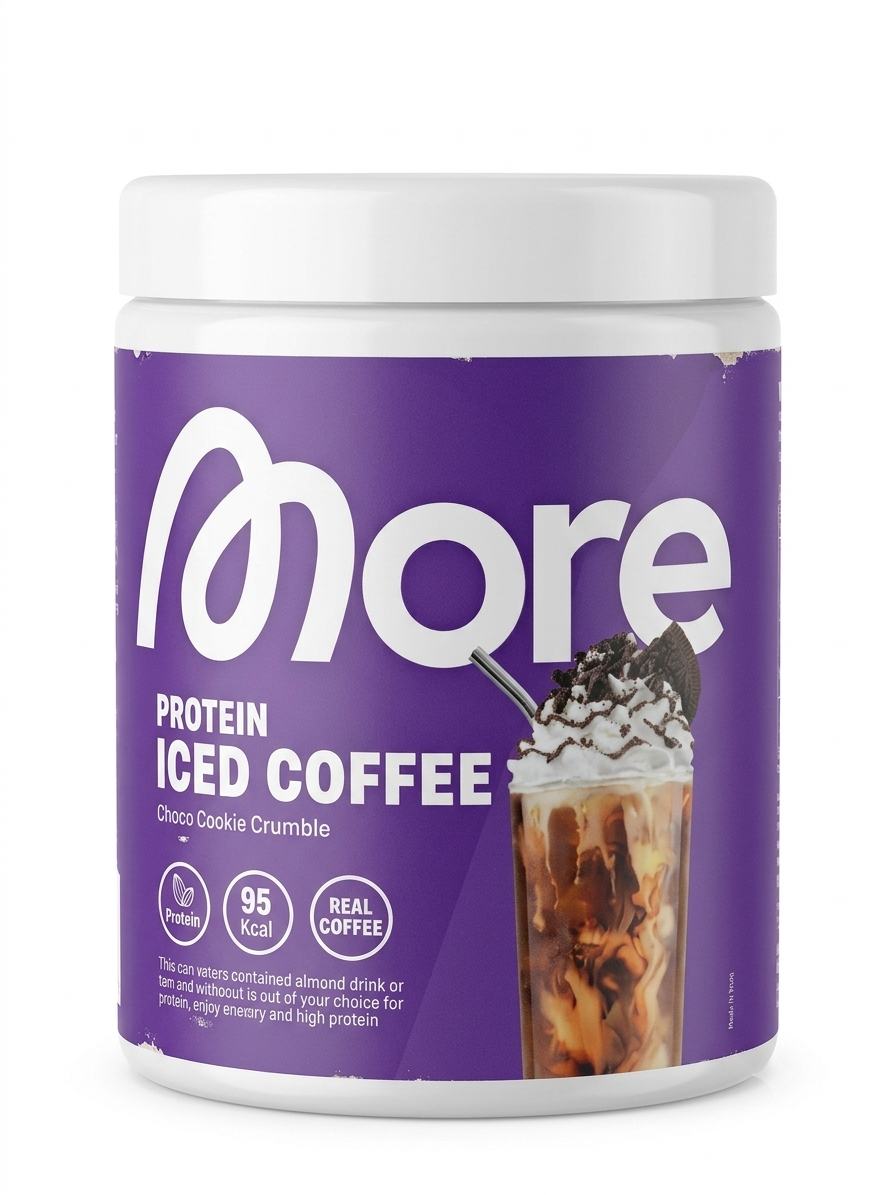 More Nutrition Protein Iced Coffee Cookie Crumble Pulver 300g