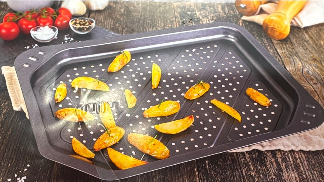 Thermo-Backblech 41×31,5×2,5 cm – Antihaft & extra knusprig