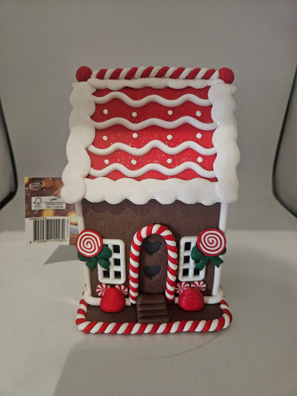 LED Lebkuchenhaus Deko Hexenhaus Weihnachtsdeko