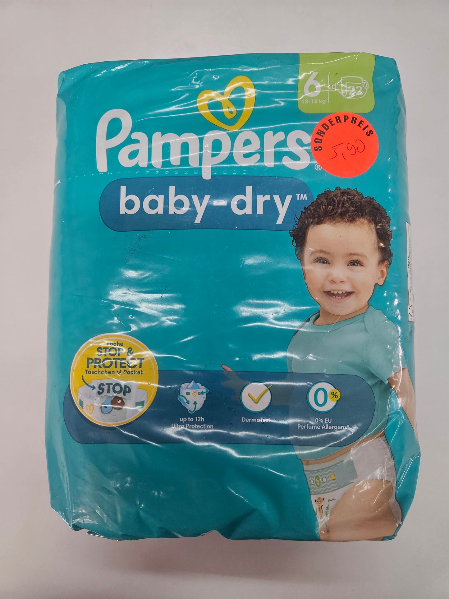 Pampers Baby-Dry Größe 6 Windeln 13–18kg Auslaufschutz
