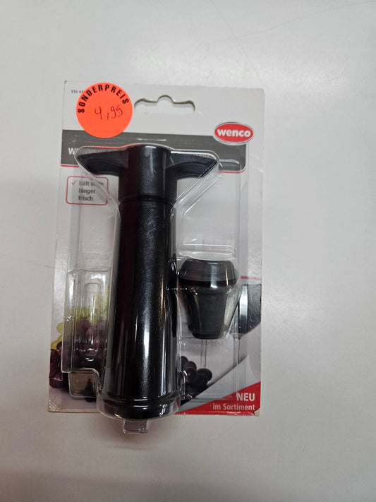 Wenco Weinverschluss mit Vakuumpumpe – Frischer Wein länger genießen