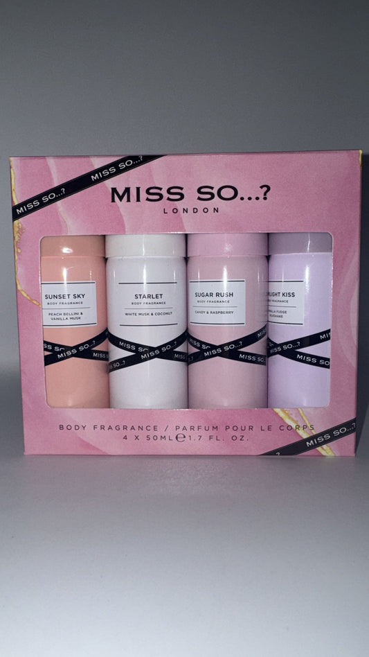 Miss So…? Body Fragrance Set 4x50ml