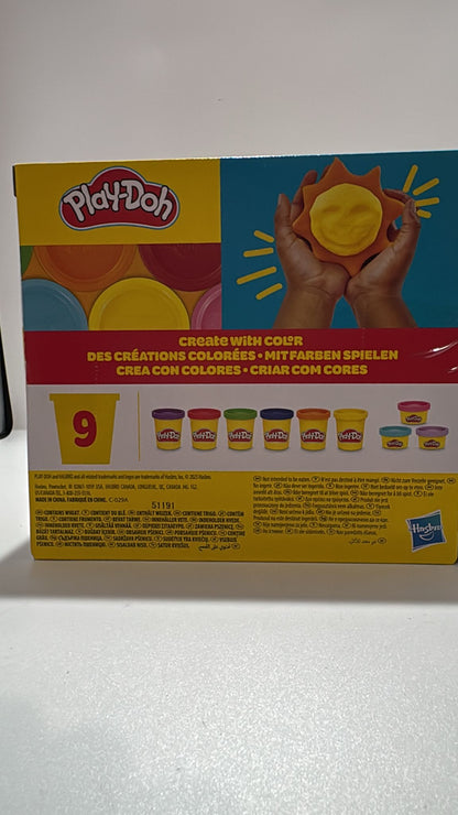 Play-Doh 9er Pack Knete Regenbogen Farben