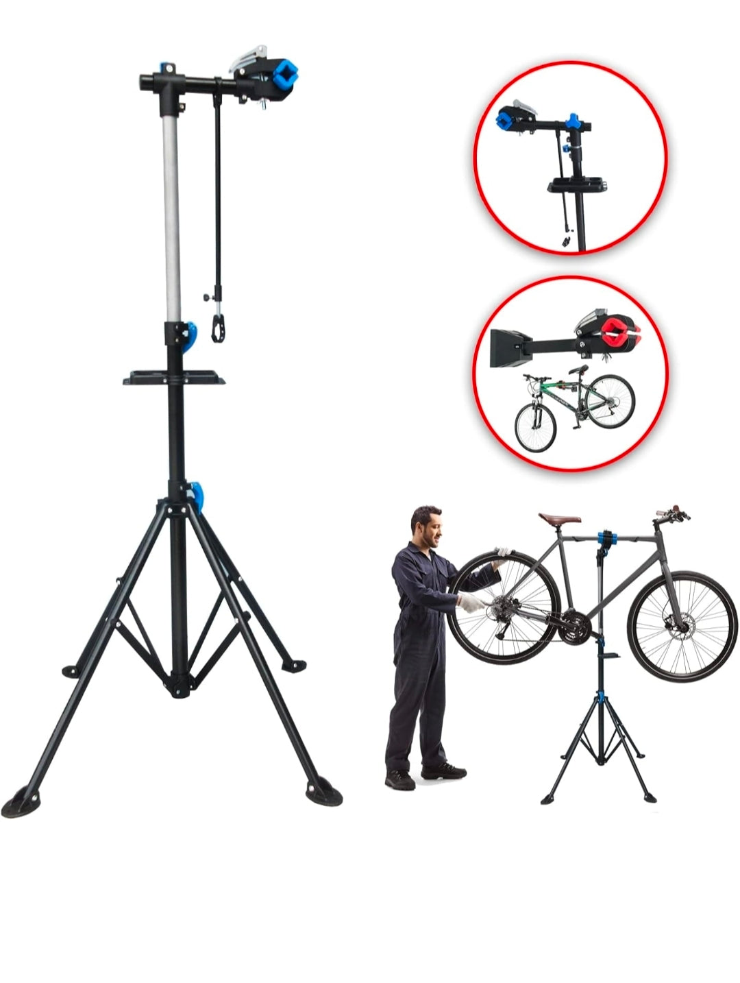 DMS Universal Fahrrad Montageständer FMS-360 – Reparaturständer & Zentrierständer