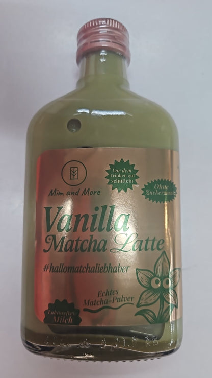 Mim and More Vanilla Matcha Latte – Cremiger Energiekick 190 ml