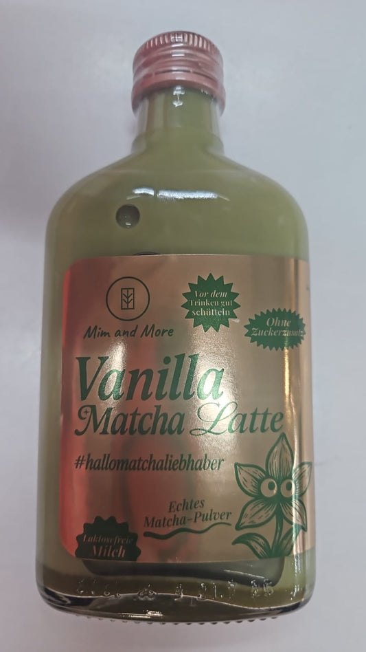 Mim and More Vanilla Matcha Latte – Cremiger Energiekick 190 ml