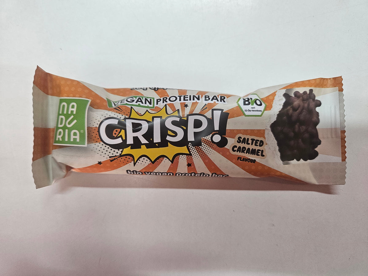 NADURIA Bio Vegan Crisp Protein Bar Salted Caramel 45g Riegel