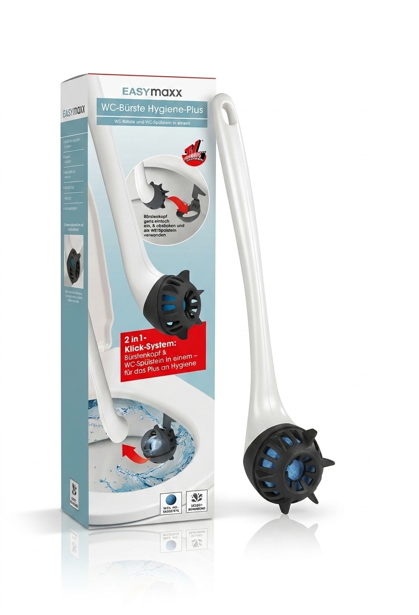 2in1 WC-Bürste Hygiene Plus mit Spülsteinhalter