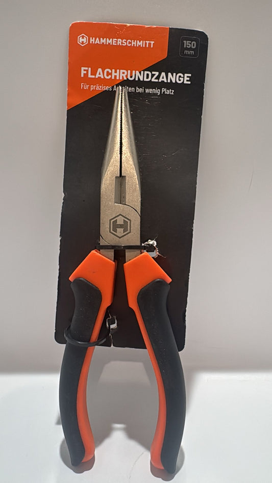 Flachrundzange 150 mm – Präzisionszange mit ergonomischem Griff