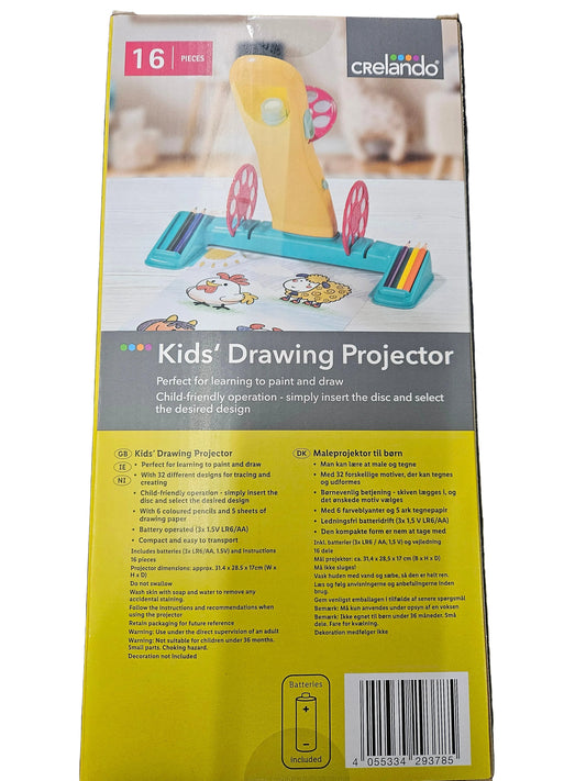 Kinder Malprojektor mit 32 Motiven