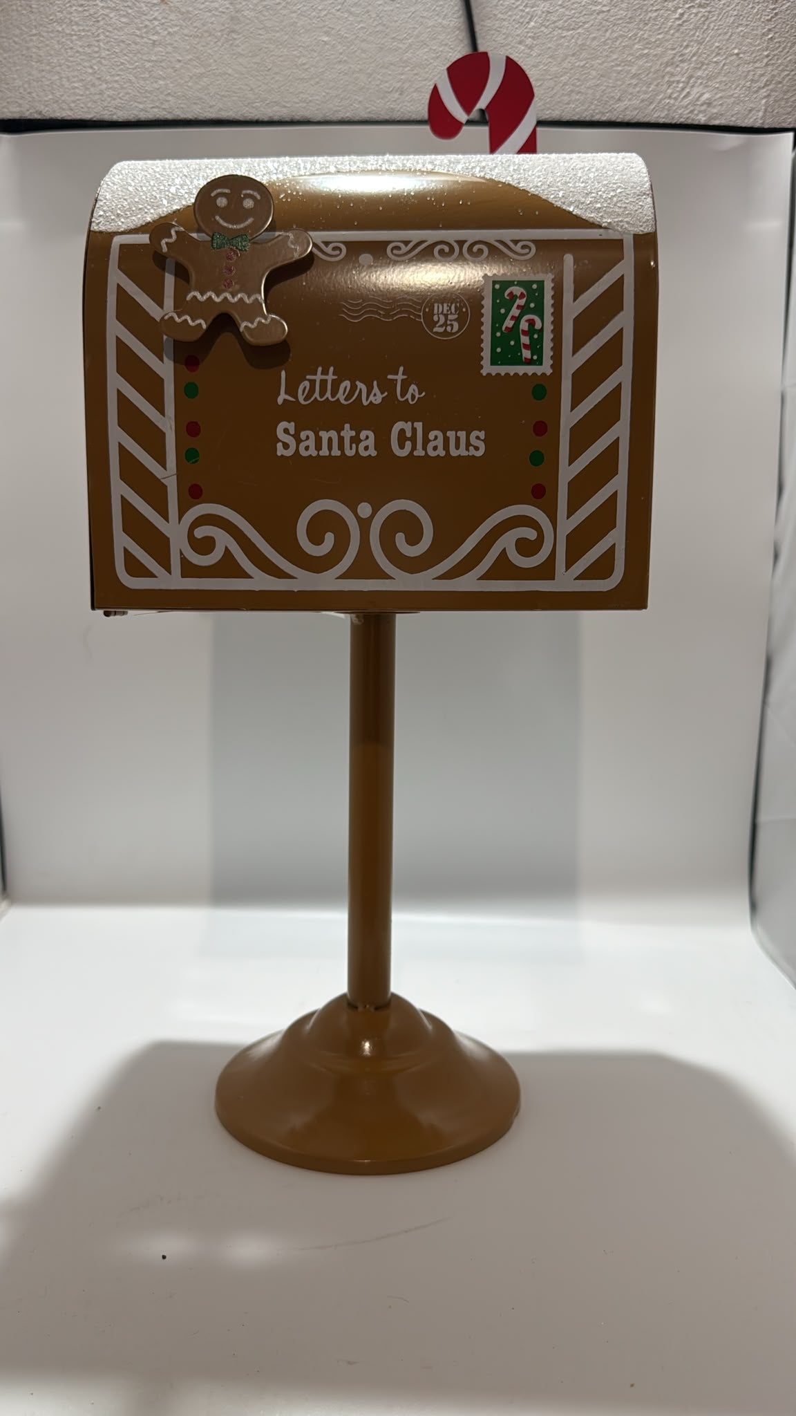 Deko Briefkasten Weihnachtsmann Lebkuchen Braun 32cm JJA