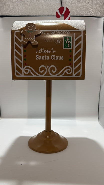 Deko Briefkasten Weihnachtsmann Lebkuchen Braun 32cm JJA