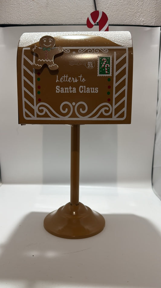 Deko Briefkasten Weihnachtsmann Lebkuchen Braun 32cm JJA
