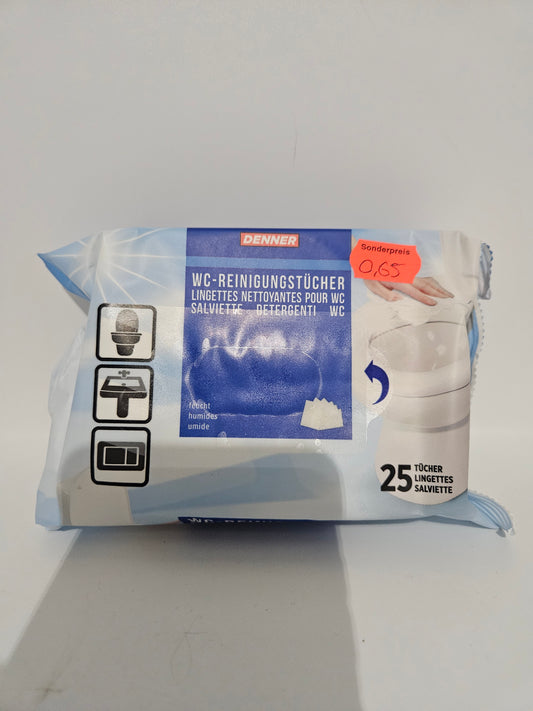 WC Reinigungstücher Feucht – Bad & Toilette Hygienetücher 215g