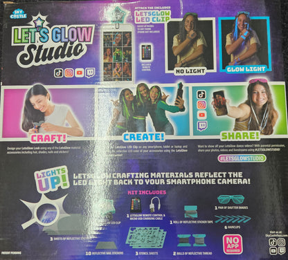 Let’s Glow Studio Komplett Set LED Selfie Clip TikTok