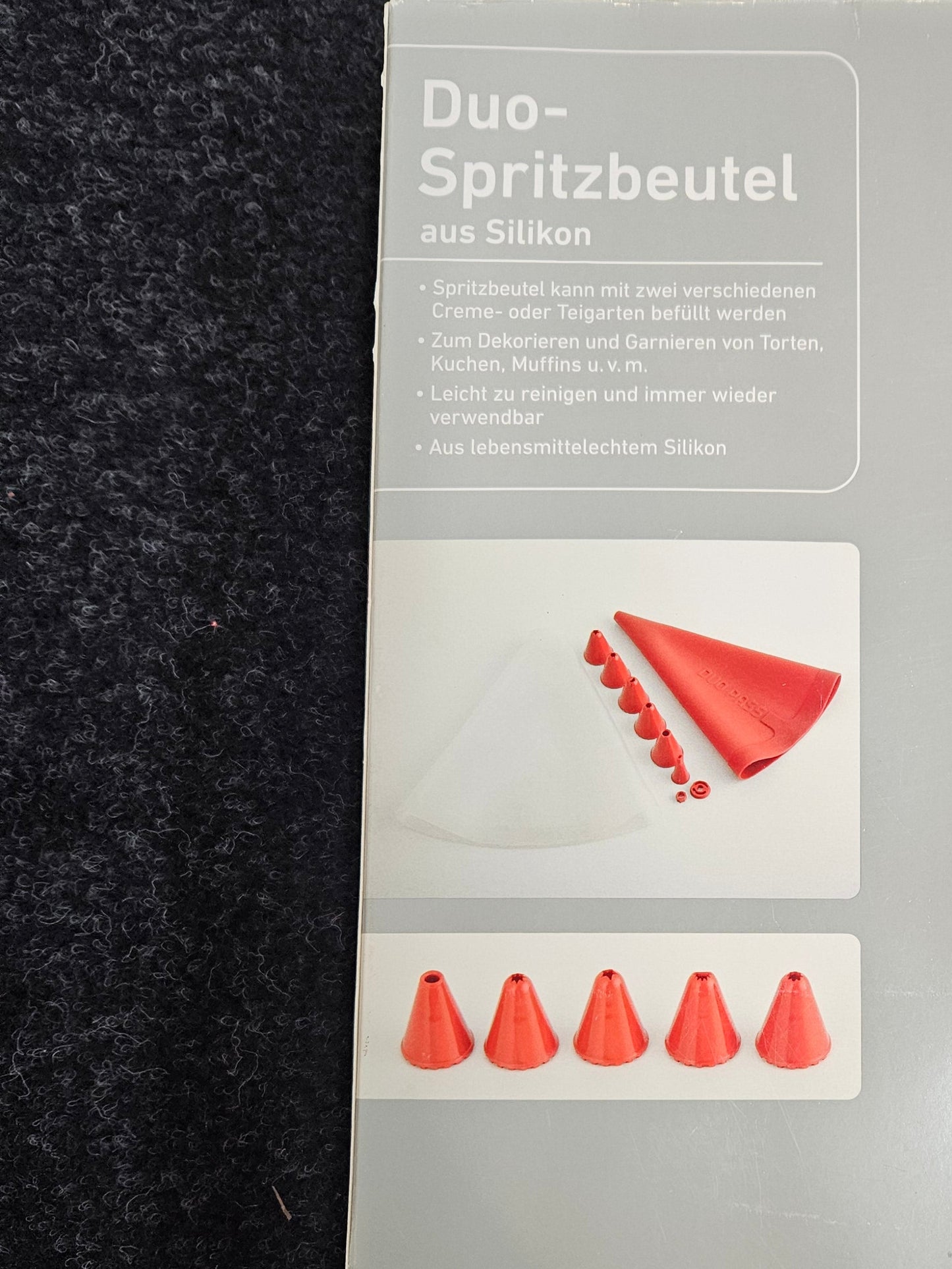 Duo Spritzbeutel aus Silikon – Wiederverwendbar & lebensmittelecht