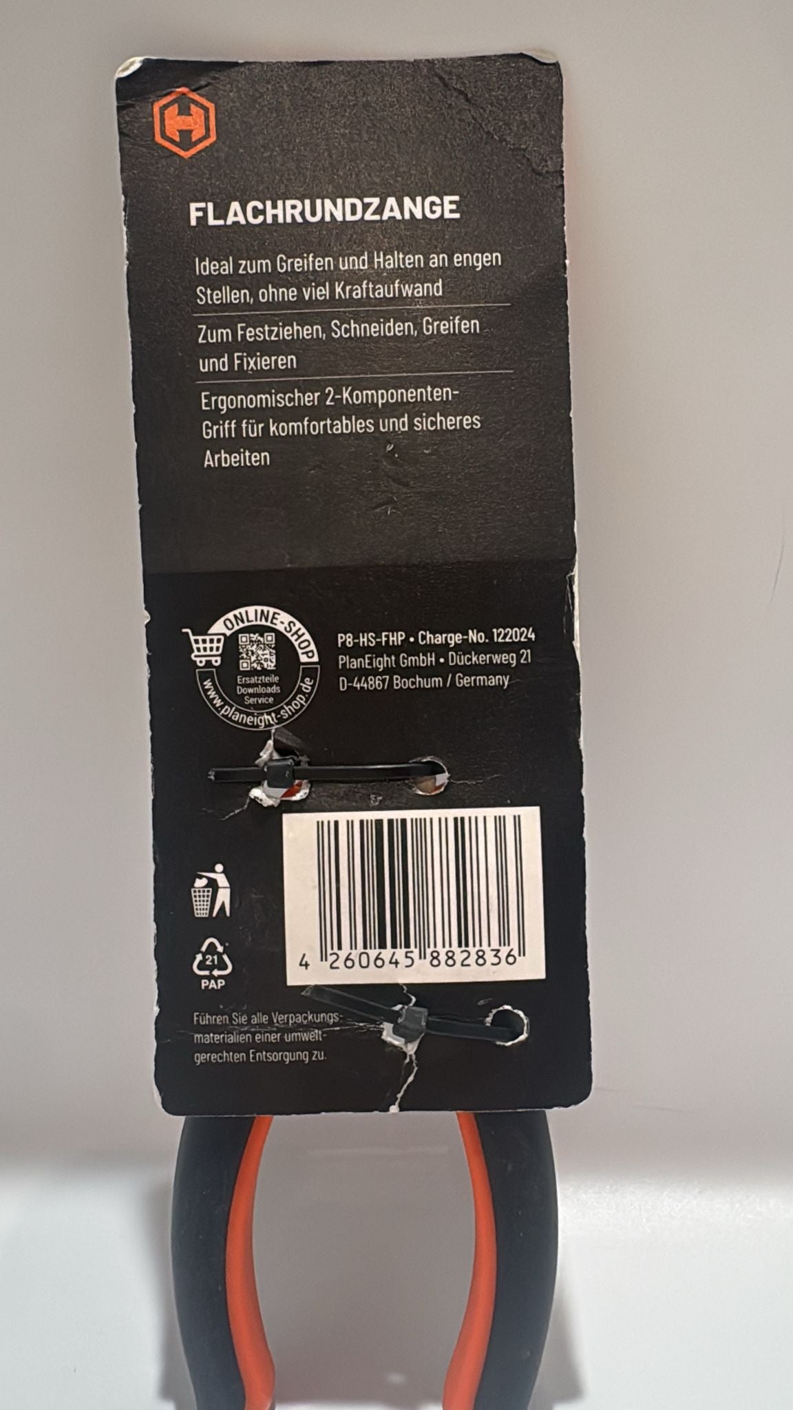 Flachrundzange 150 mm – Präzisionszange mit ergonomischem Griff