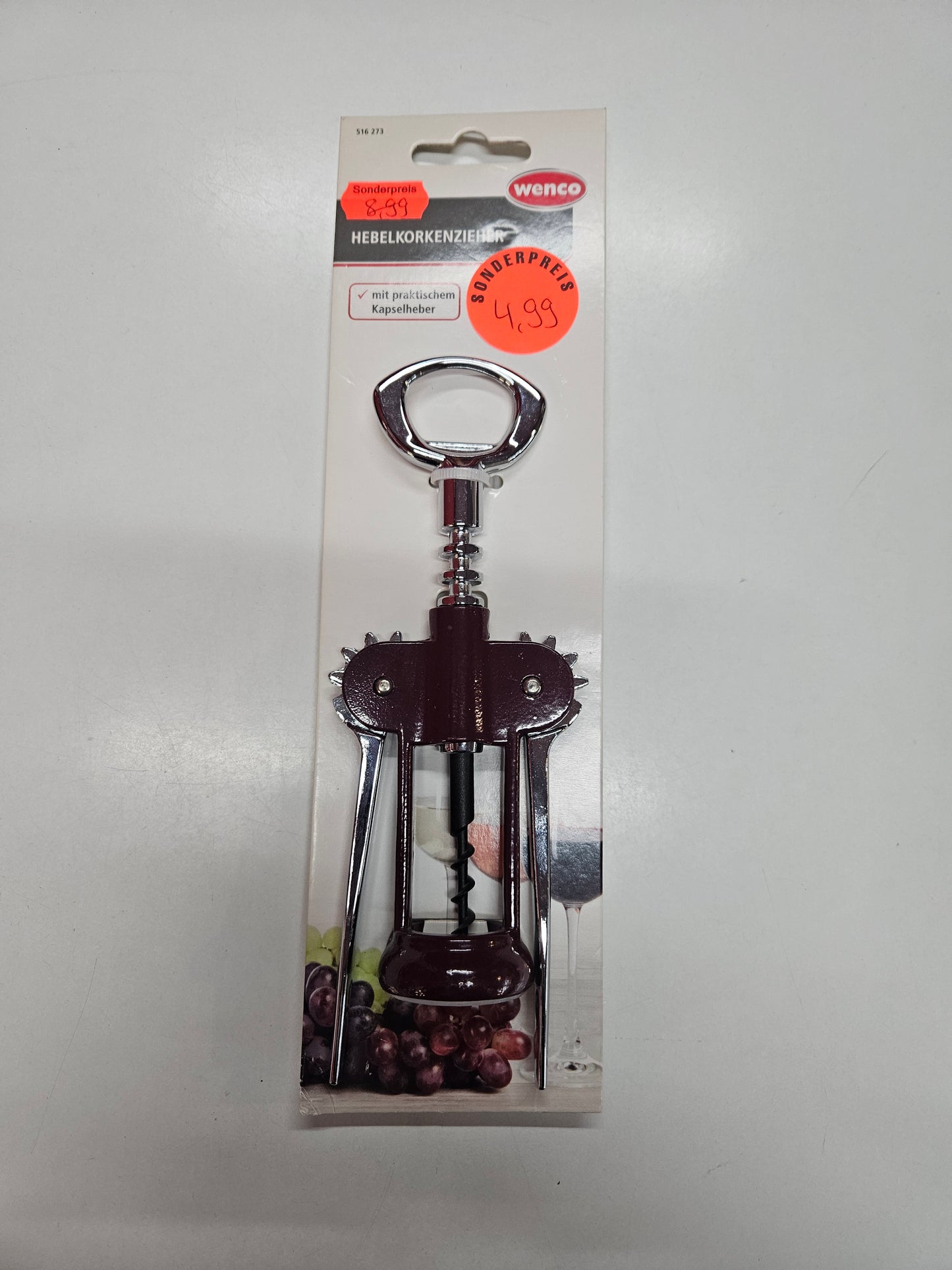 Wenco Hebelkorkenzieher – müheloses Öffnen von Weinflaschen